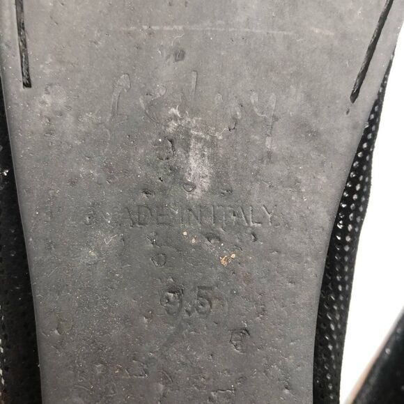 Fs/New York Glittery Black Flats sz9.5 - Picture 7 of 7